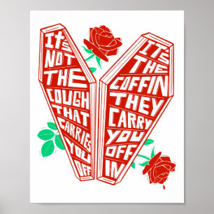 Husten Rose Farbe Kunst Poster