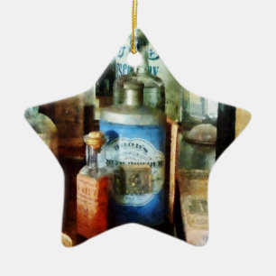 Husten und Zahnpulver Keramikornament