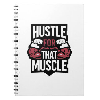 Hustet für diesen Muskel - Funny Gym Motivation Notizblock