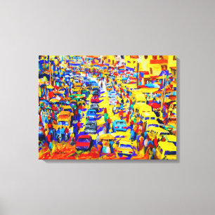 Hustle and Rhythm in Ini Brown Leinwanddruck