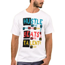 Hustle Beats Talent Motivations-Typografie-Zitat