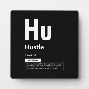 Hustle - Erfolgsfaktor - Motivierend Fotoplatte