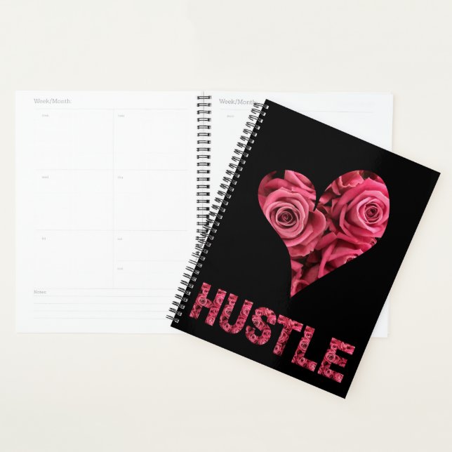 Hustle Floral Pink Roses Planer (Anzeige)