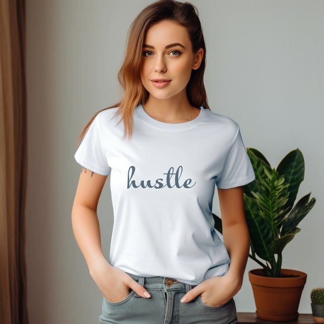 Hustle - Fokussiert Bleibe, Bleibe T-Shirt (Von Creator hochgeladen)
