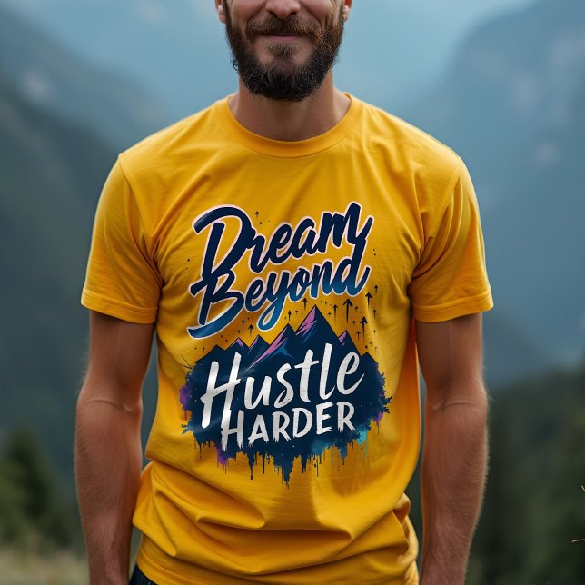 Hustle Harder, Achieve Goals - Positiver Mindset T-Shirt (Von Creator hochgeladen)