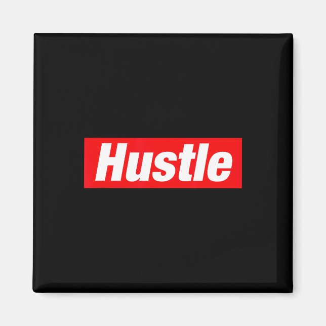 Hustle Hip Hop Rap Rapper Freestyle Break Dance Bb Magnet (Vorne)