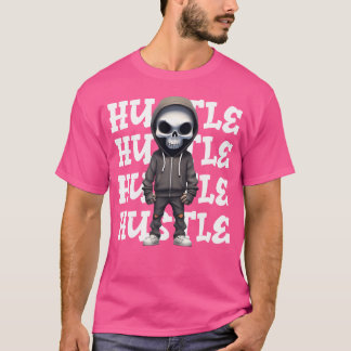 Hustle Hip Hop Skelett Urban Streetwear Money Sku T-Shirt