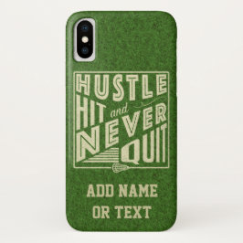 Hustle Hit und nie beenden Lacrosse Case-Mate iPhone Hülle