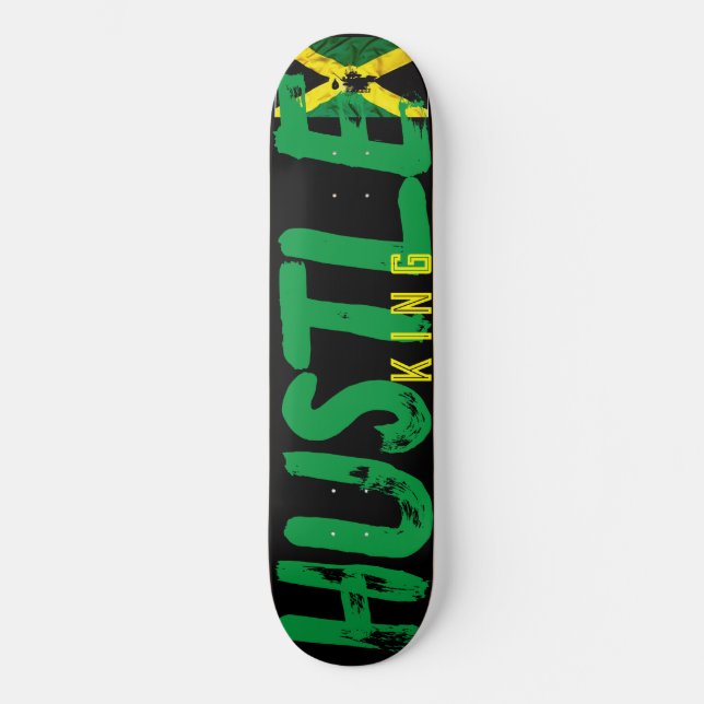 HUSTLE KING 8 1/4" Skateboarddecke Skateboard (Vorderseite)