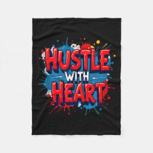 Hustle mit Herz - Arbeiten mit Herz und Verstand T Fleecedecke