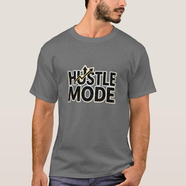Hustle Mode Money Mindset Logo T-Shirt (Vorderseite)