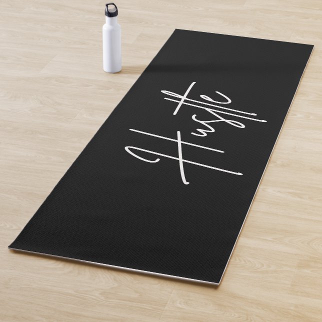 Hustle Quote Yoga Mat Yogamatte (Beispiel)