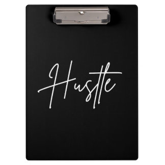 Hustle Script Clipboard – Modern Desk Accessory Klemmbrett