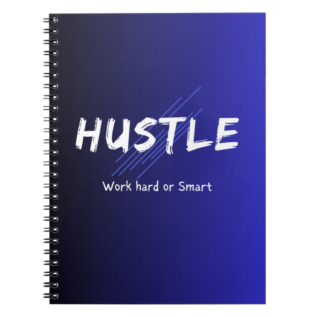 Hustle Spiral Foto Notebook Notizblock (Vorderseite)