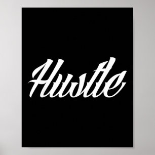 Hustle Tattoo Style Poster