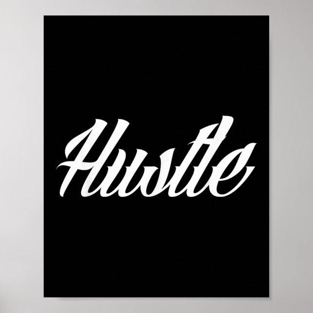 Hustle Tattoo Style Poster (Vorne)