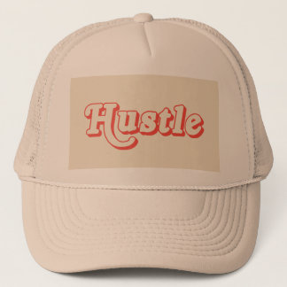 Hustle Trucker Mütze | Retro-Typografie-Basecap |
