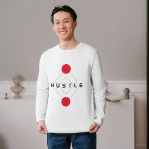 Hustle Typografie T-Shirt