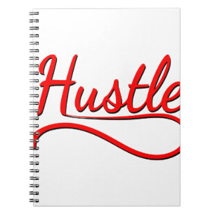 Hustle Typografy Art Notizblock