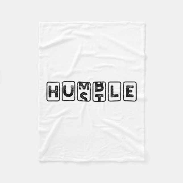 Hustlehumble - Motivation  Fleecedecke (Vorderseite)