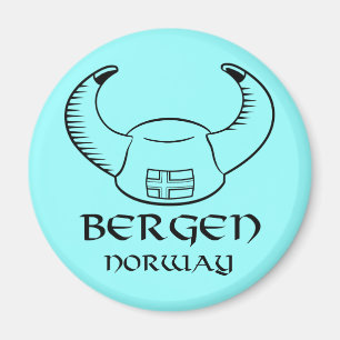 Hut Bergens Norwegen Viking Magnet