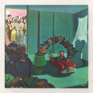 Hut-Brücke Glasuntersetzer