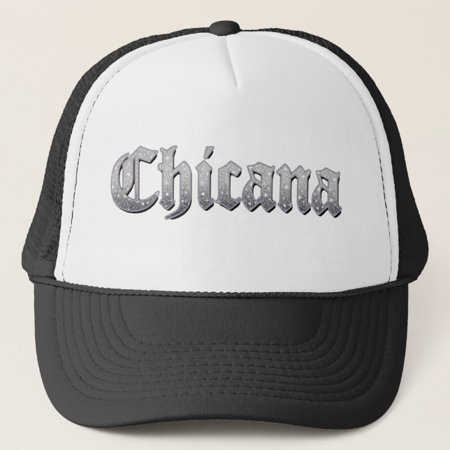 Hut Chicana Glitzer Truckerkappe (Vorderseite)