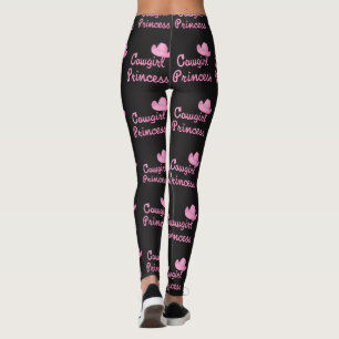 Hut Cowgirl-Prinzessin-Rope Text With Pink Leggings