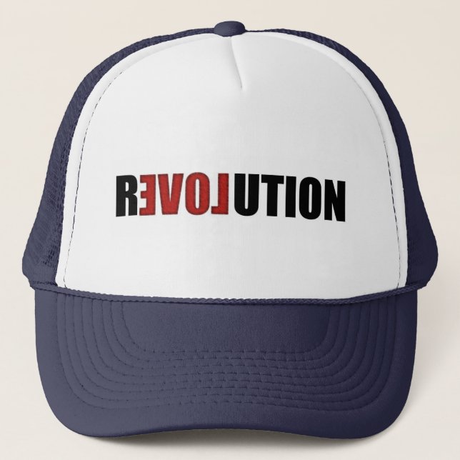 Hut der Revolutions-(Liebe) Truckerkappe (Vorderseite)