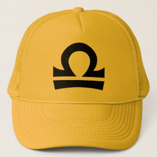 Hut der Waage gelbes Gold Truckerkappe