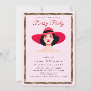 Hut Derby Party Einladung