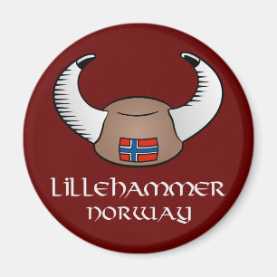 Hut Lillehammers Norwegen Viking Magnet