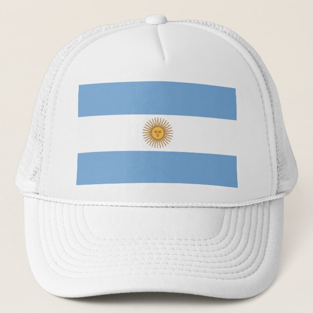 Hut mit Flagge Argentiniens Truckerkappe (Vorderseite)