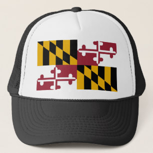 Hut mit Flagge von Maryland Staat - USA Truckerkappe