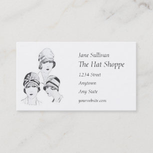 Hut-Mode, die Vintage Brüllenzwanziger jahre Karte