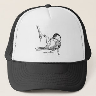 Hut/Schwarz-mit einer Kappe bedeckter Chickadee