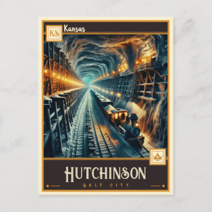 Hutchinson, Kansas    Vintage Postkarte