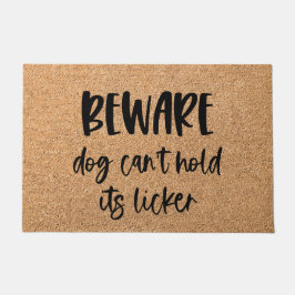 Hüte dich davor, dass der Hund seinen Licker nicht Fußmatte