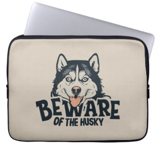 Hüte dich vor dem Husky - Vintage-Horrorfilmplakat Laptopschutzhülle