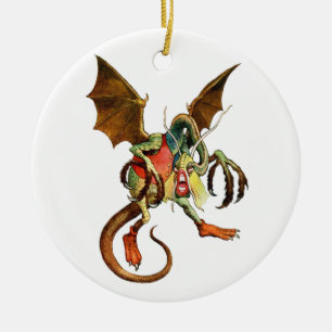 Hüte dich vor dem Jabberwock, mein Sohn! aus Wonde Keramik Ornament