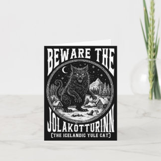 Hüte dich vor dem Jolakotturinn Weihnachtskatze Is Karte