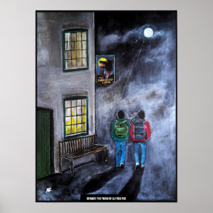 Hüte dich vor dem Mond Gemälde von Alfred Fox Poster