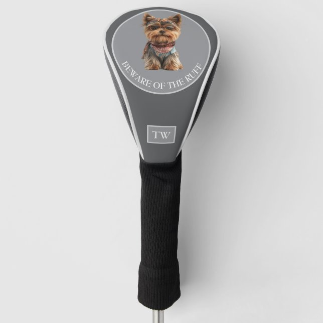 Hüte dich vor der Custom Golf-Schlägerabdeckung Ru Golf Headcover (Vorderseite)