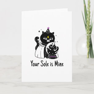 Hüte dich vor der Nacht, Kind. alle Katzen sind sc Karte