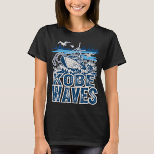 Hüte dich vor der tiefen Vintage-nautischen Hai-Kr T-Shirt