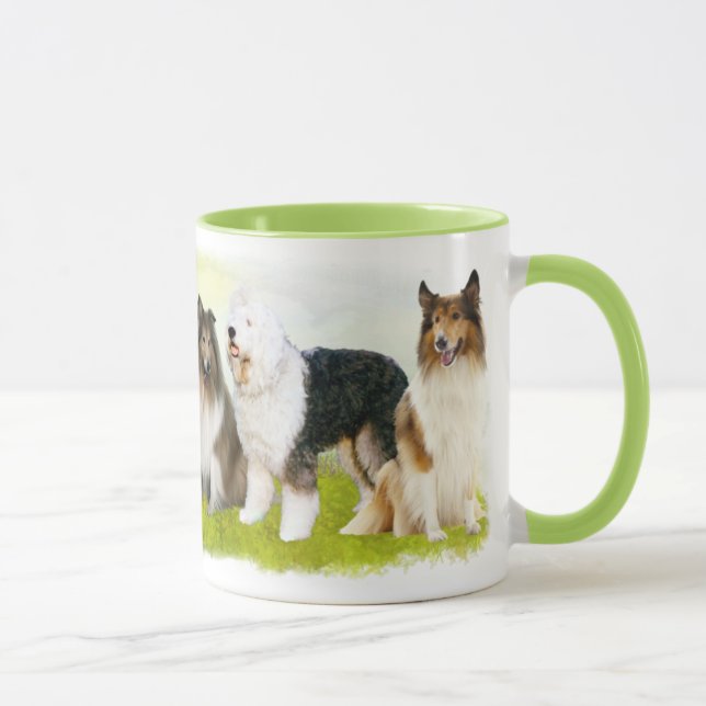 Hütehunde - Collie, Bobtail und Co. Tasse (Rechts)