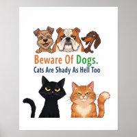 Hüten Sie sich vor Hund & die Katze ist schattig w