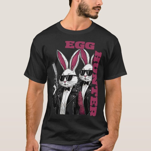 Hüter der Eierjagd Jagd Party Mama Vater Gewehre T-Shirt (Vorderseite)