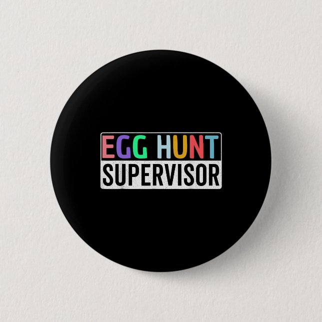 Hüter der Eierjagd Party Mama Vater Fami Button (Vorderseite)