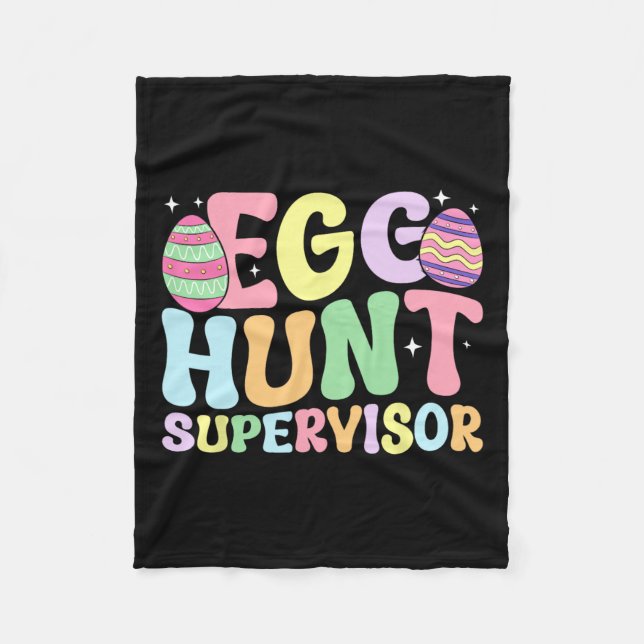 Hüter der Eierjagd Retro Ei Jagd Party Mama Da Fleecedecke (Vorderseite)